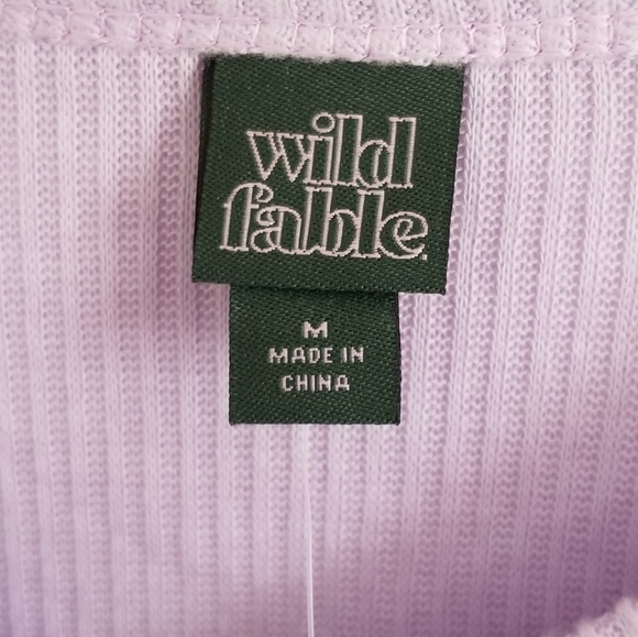 NWT Wild Fable Lavender Cozy Knit Blouse Size Medium - Picture 7 of 8